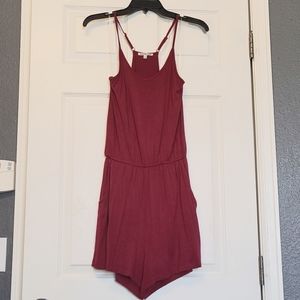Adorable Burgandy Romper